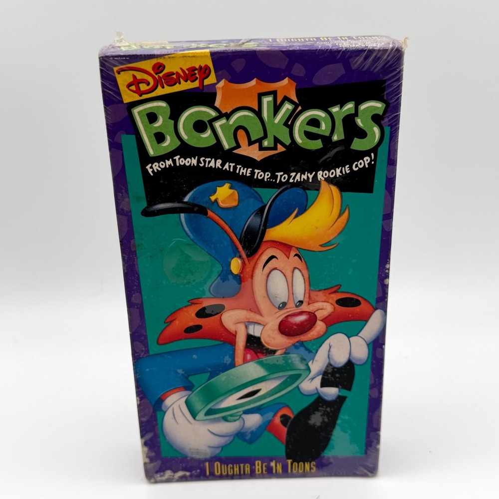 Vintage Disney Bonkers I Oughta Be In Toons 1994 Animation VHS Tape New Sealed